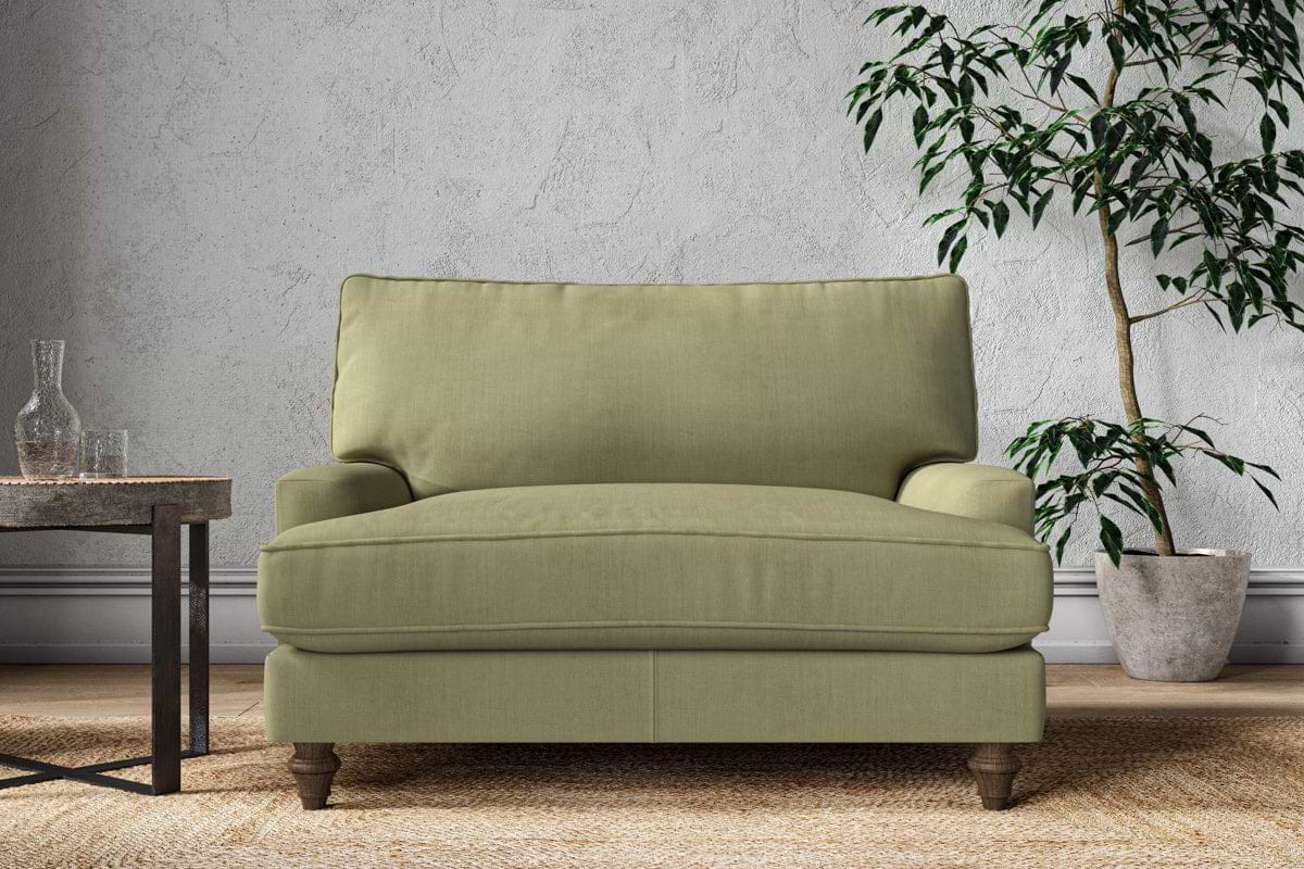 Marri Love Seat - Brera Linen Sage-MAKE TO ORDER-Nkuku