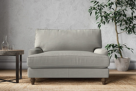 Marri Love Seat - Brera Linen Smoke-MAKE TO ORDER-Nkuku