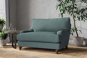 Marri Love Seat - Recycled Cotton Airforce-MAKE TO ORDER-Nkuku