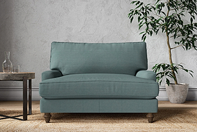 Marri Love Seat - Recycled Cotton Airforce-MAKE TO ORDER-Nkuku