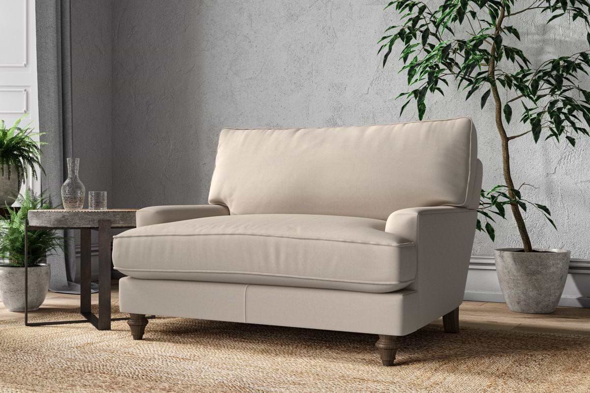 Marri Love Seat - Recycled Cotton Natural-MAKE TO ORDER-Nkuku