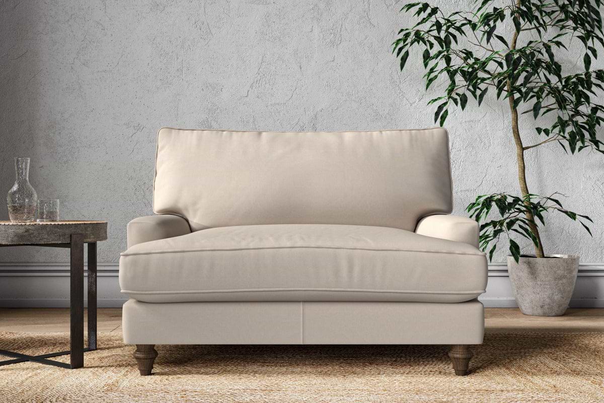 Marri Love Seat - Recycled Cotton Natural-MAKE TO ORDER-Nkuku