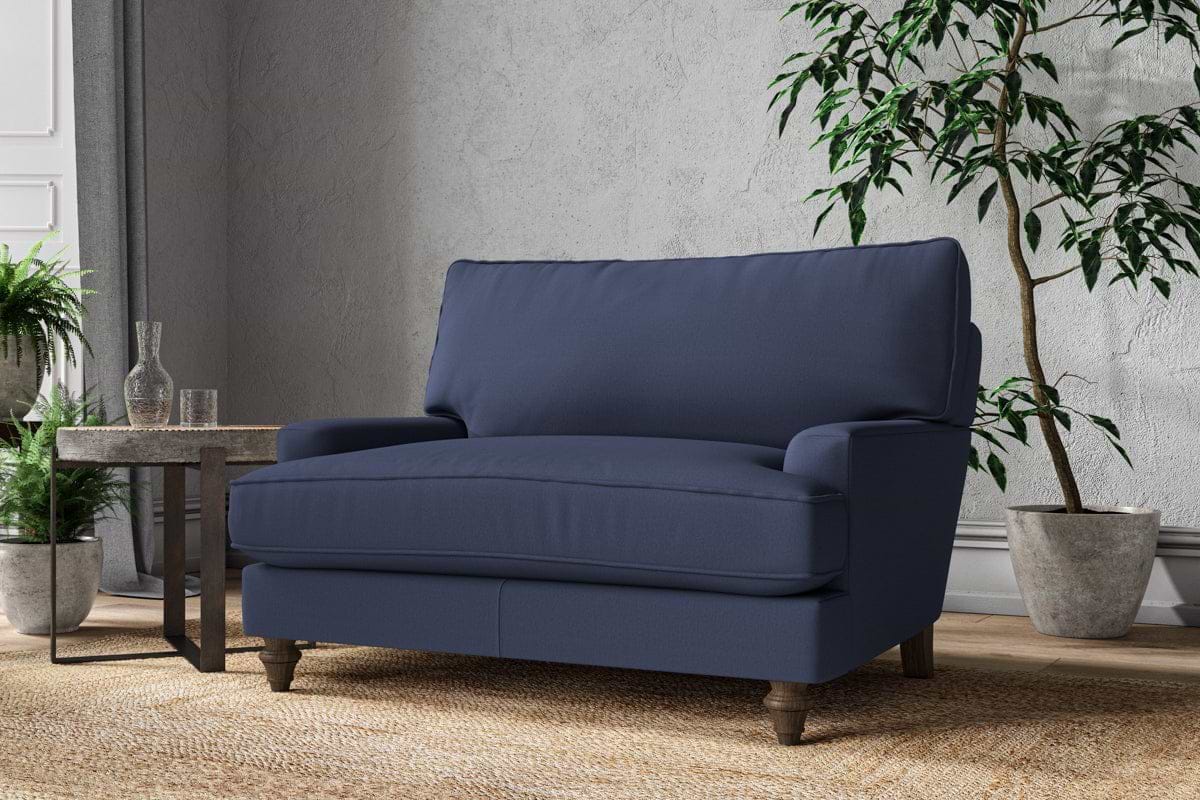 Marri Love Seat - Recycled Cotton Navy-MAKE TO ORDER-Nkuku