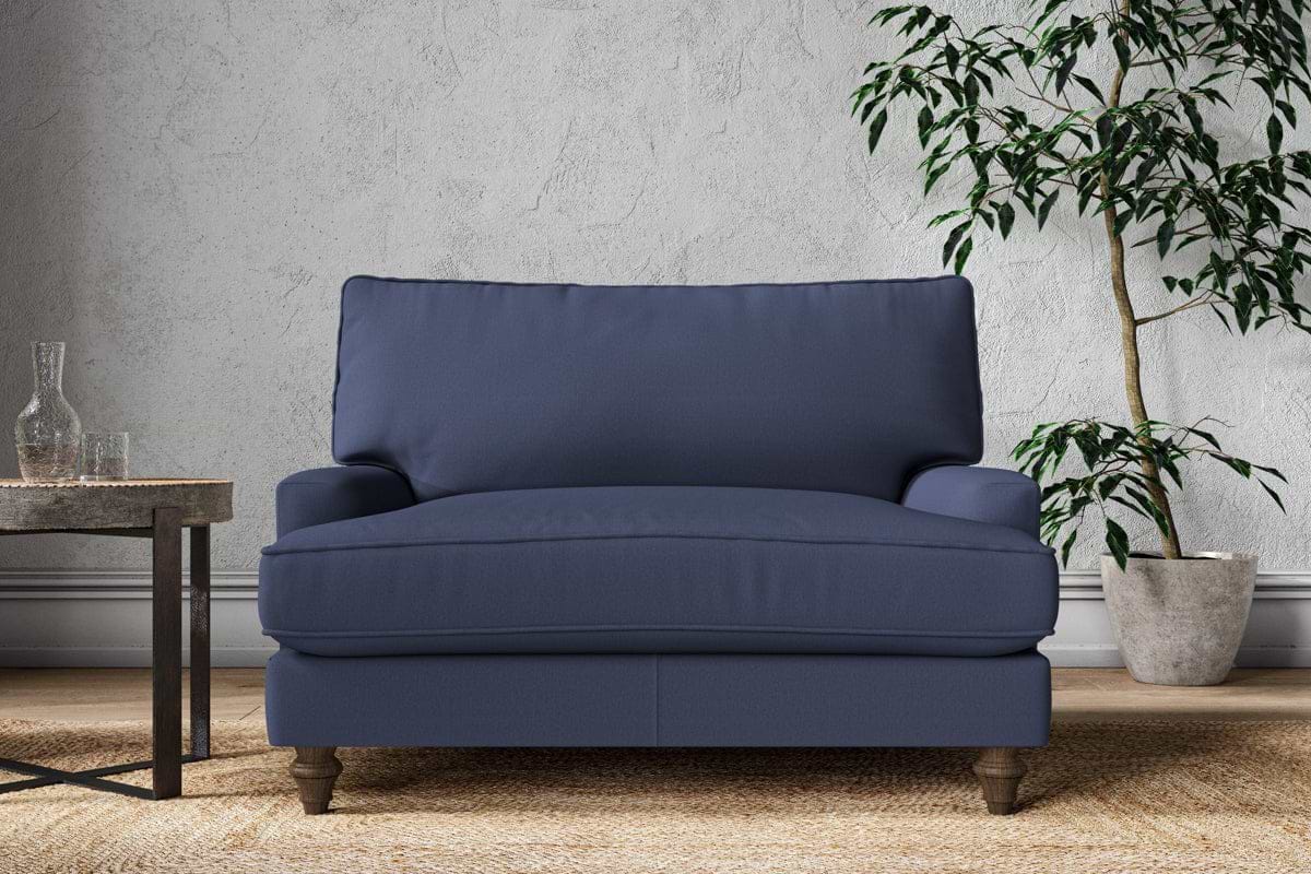 Marri Love Seat - Recycled Cotton Navy-MAKE TO ORDER-Nkuku