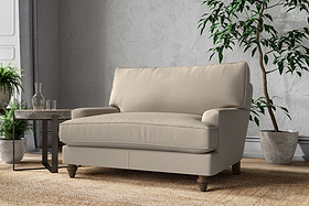 Marri Love Seat - Recycled Cotton Stone-MAKE TO ORDER-Nkuku