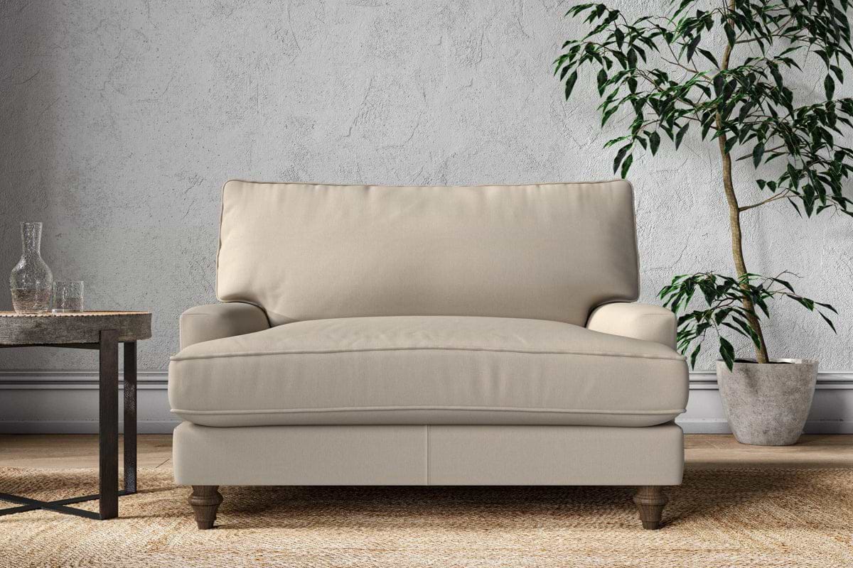Marri Love Seat - Recycled Cotton Stone-MAKE TO ORDER-Nkuku