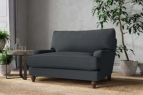 Marri Love Seat - Recycled Cotton Thunder-MAKE TO ORDER-Nkuku
