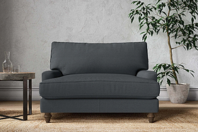 Marri Love Seat - Recycled Cotton Thunder-MAKE TO ORDER-Nkuku
