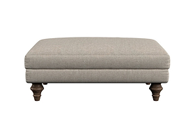 Marri Medium Footstool - Brera Linen Espresso