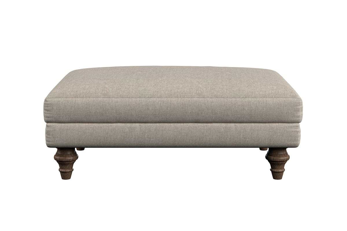 Marri Medium Footstool - Brera Linen Smoke