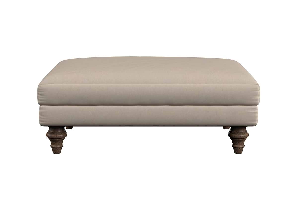 Marri Medium Footstool - Recycled Cotton Mocha