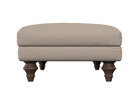 Marri Medium Footstool - Recycled Cotton Mocha