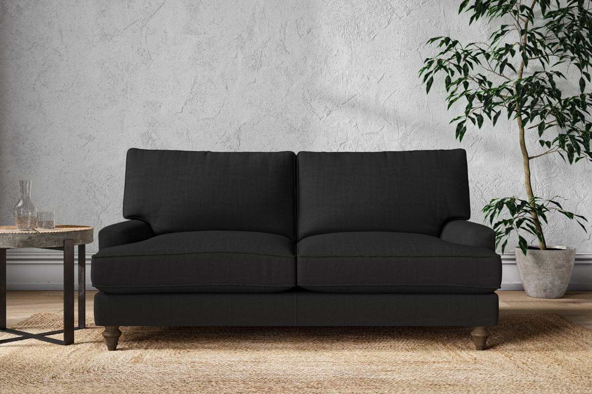 Marri Medium Sofa - Brera Linen Charcoal-MAKE TO ORDER-Nkuku