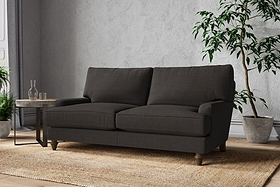 Marri Medium Sofa - Brera Linen Espresso-MAKE TO ORDER-Nkuku