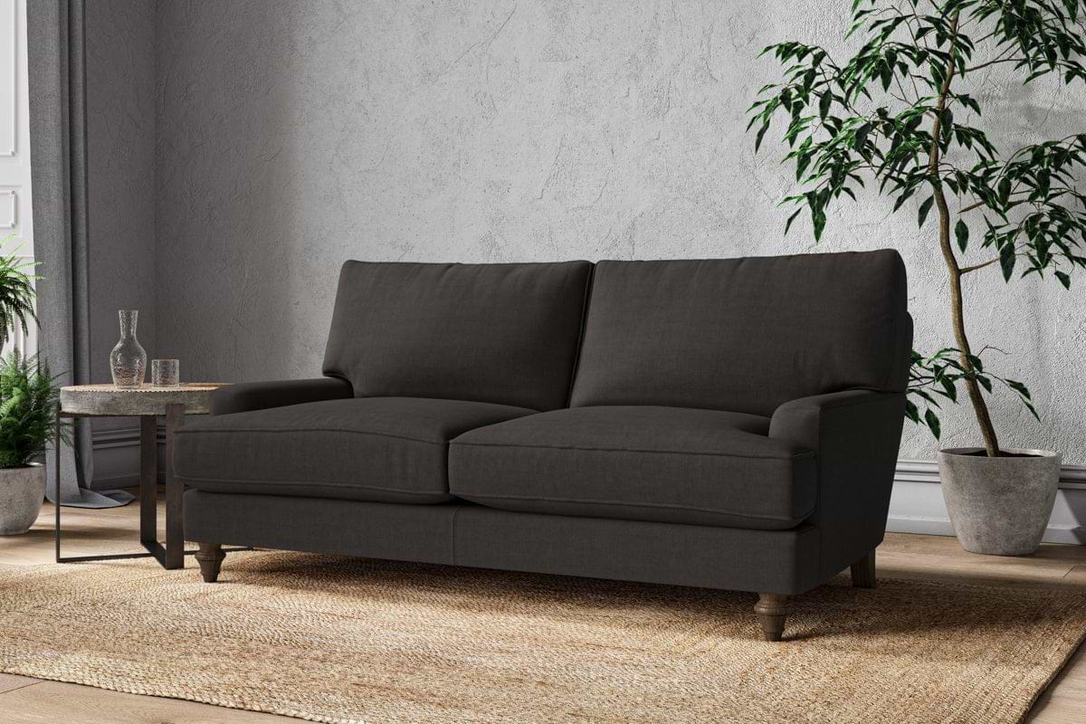 Marri Medium Sofa - Brera Linen Espresso-MAKE TO ORDER-Nkuku
