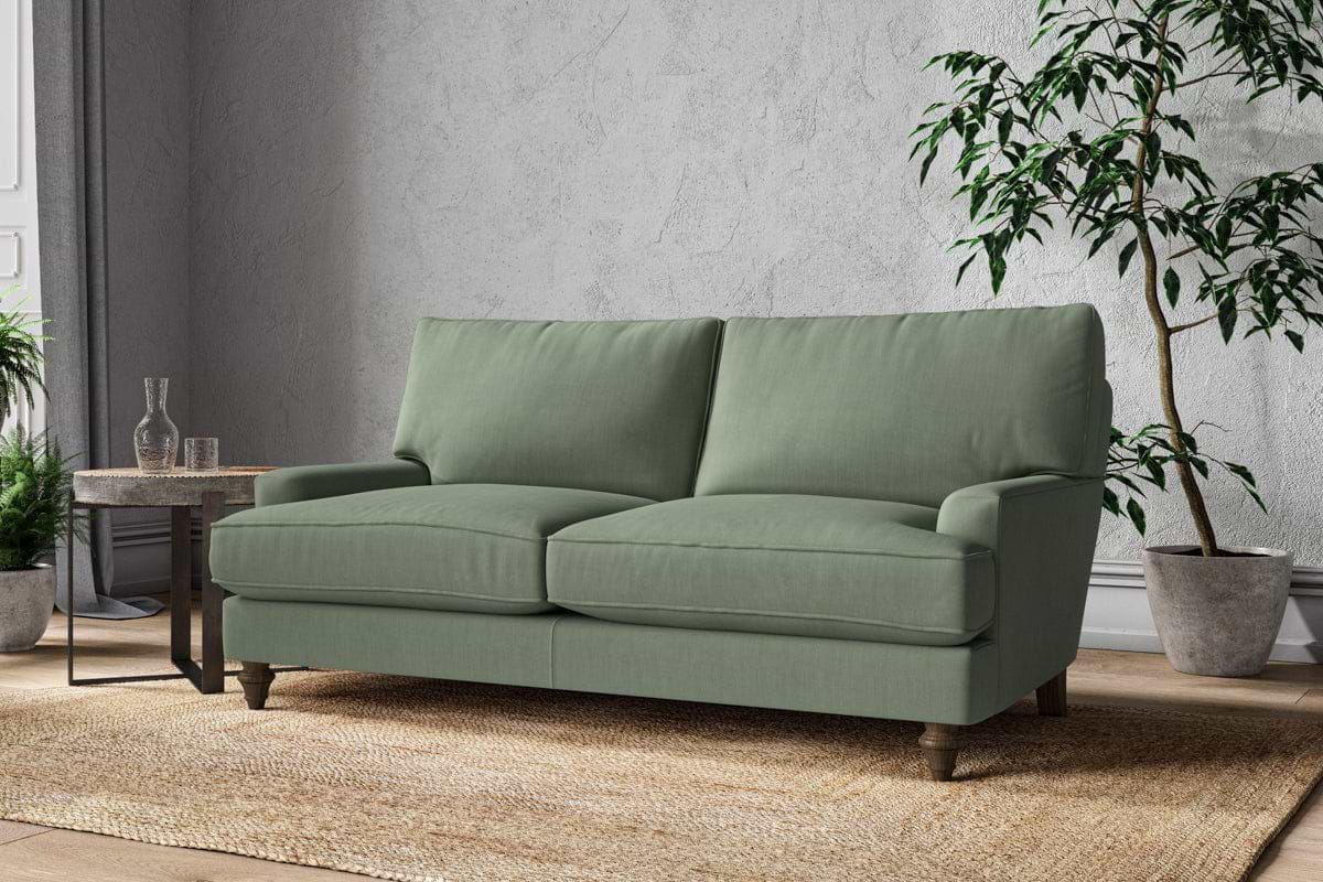 Marri Medium Sofa - Brera Linen Jade-MAKE TO ORDER-Nkuku