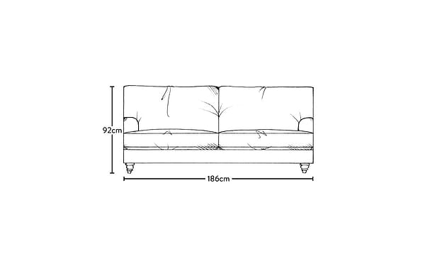 Marri Medium Sofa - Brera Linen Jade-MAKE TO ORDER-Nkuku
