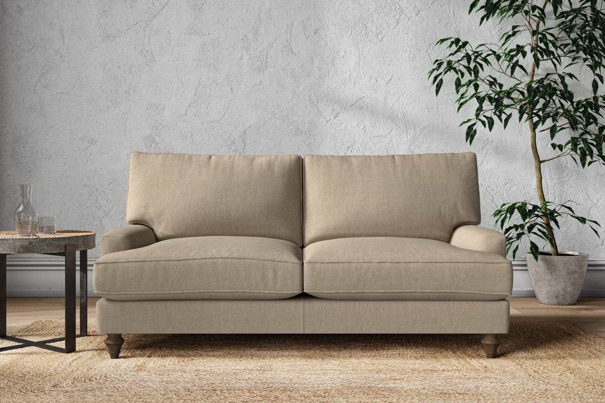 Marri Medium Sofa - Brera Linen Pebble-MAKE TO ORDER-Nkuku