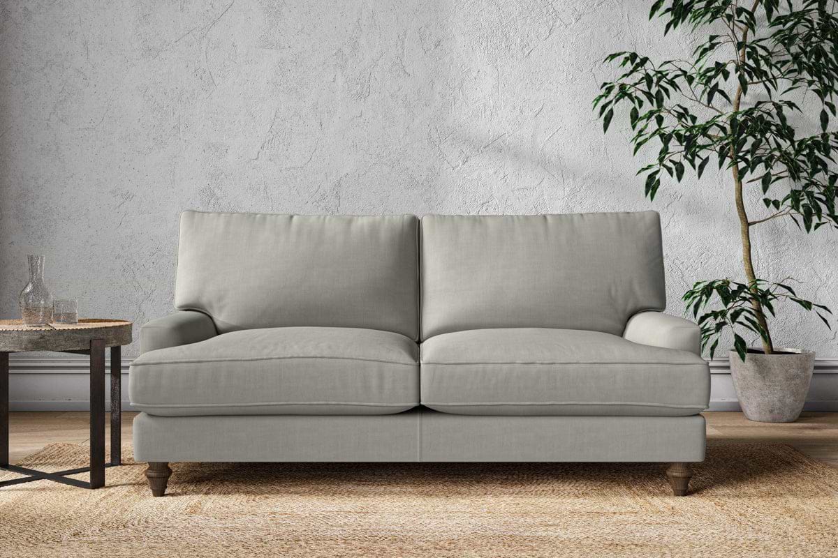 Marri Medium Sofa - Brera Linen Smoke-MAKE TO ORDER-Nkuku