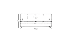 Marri Medium Sofa - Recycled Cotton Flax