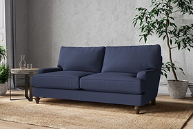 Marri Medium Sofa - Recycled Cotton Navy-MAKE TO ORDER-Nkuku