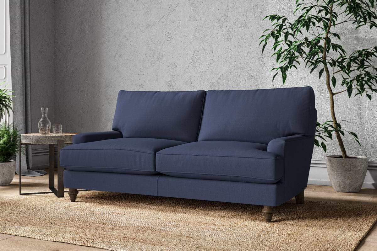 Marri Medium Sofa - Recycled Cotton Navy-MAKE TO ORDER-Nkuku