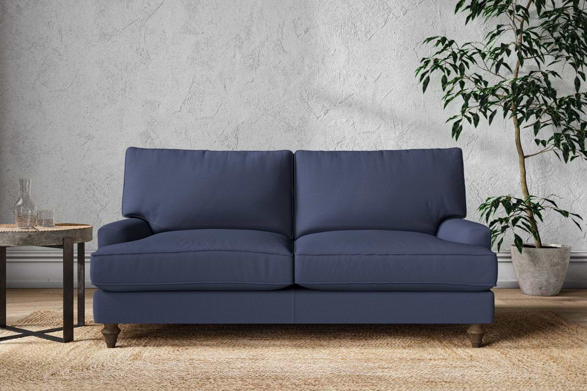 Marri Medium Sofa - Recycled Cotton Navy-MAKE TO ORDER-Nkuku