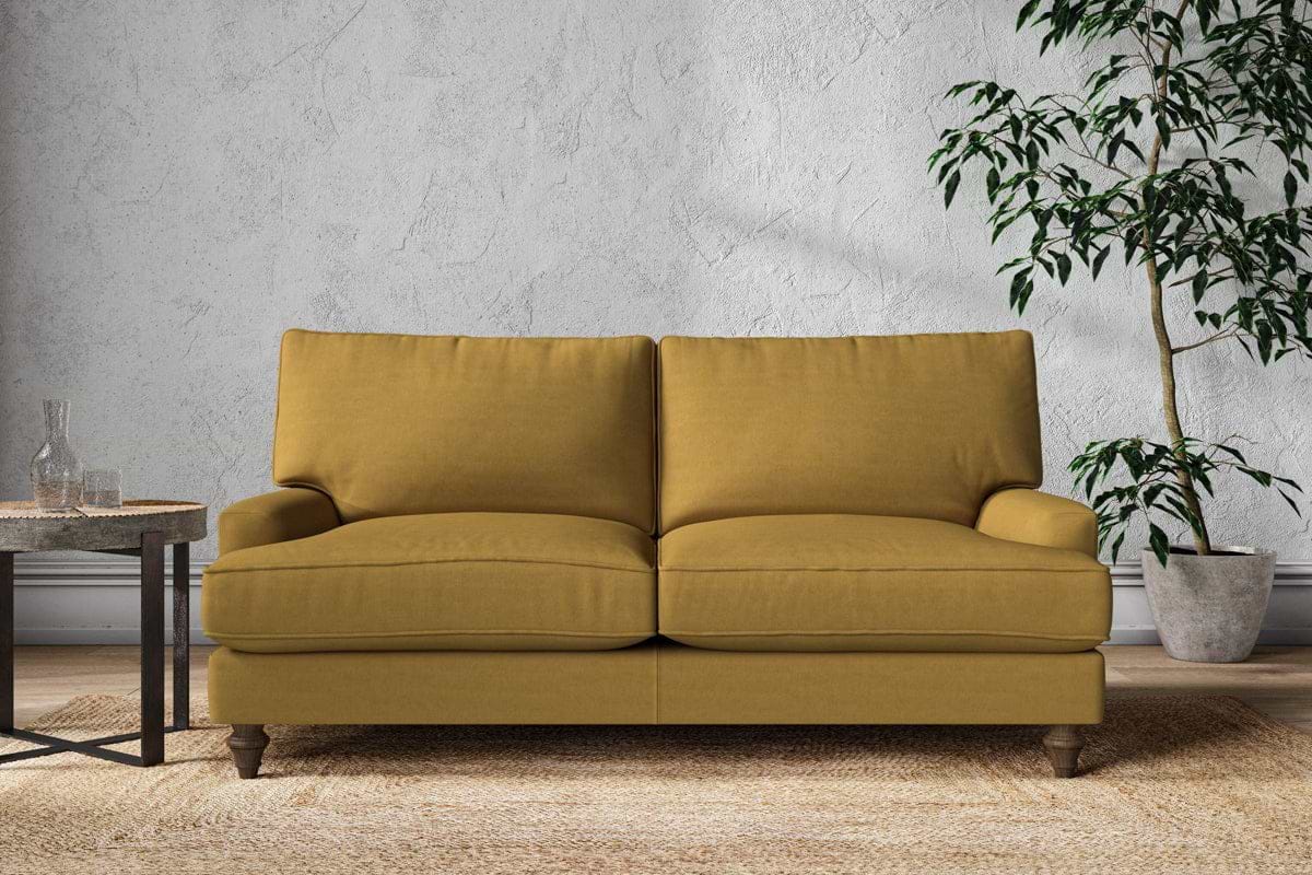 Marri Medium Sofa - Recycled Cotton Ochre-MAKE TO ORDER-Nkuku