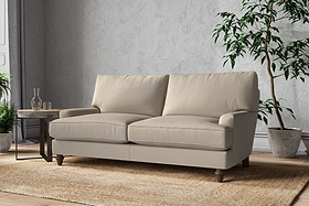 Marri Medium Sofa - Recycled Cotton Stone-MAKE TO ORDER-Nkuku