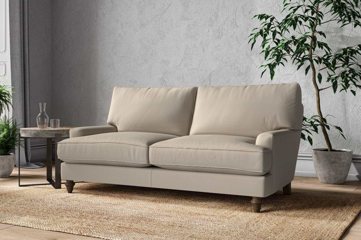 Marri Medium Sofa - Recycled Cotton Stone-MAKE TO ORDER-Nkuku