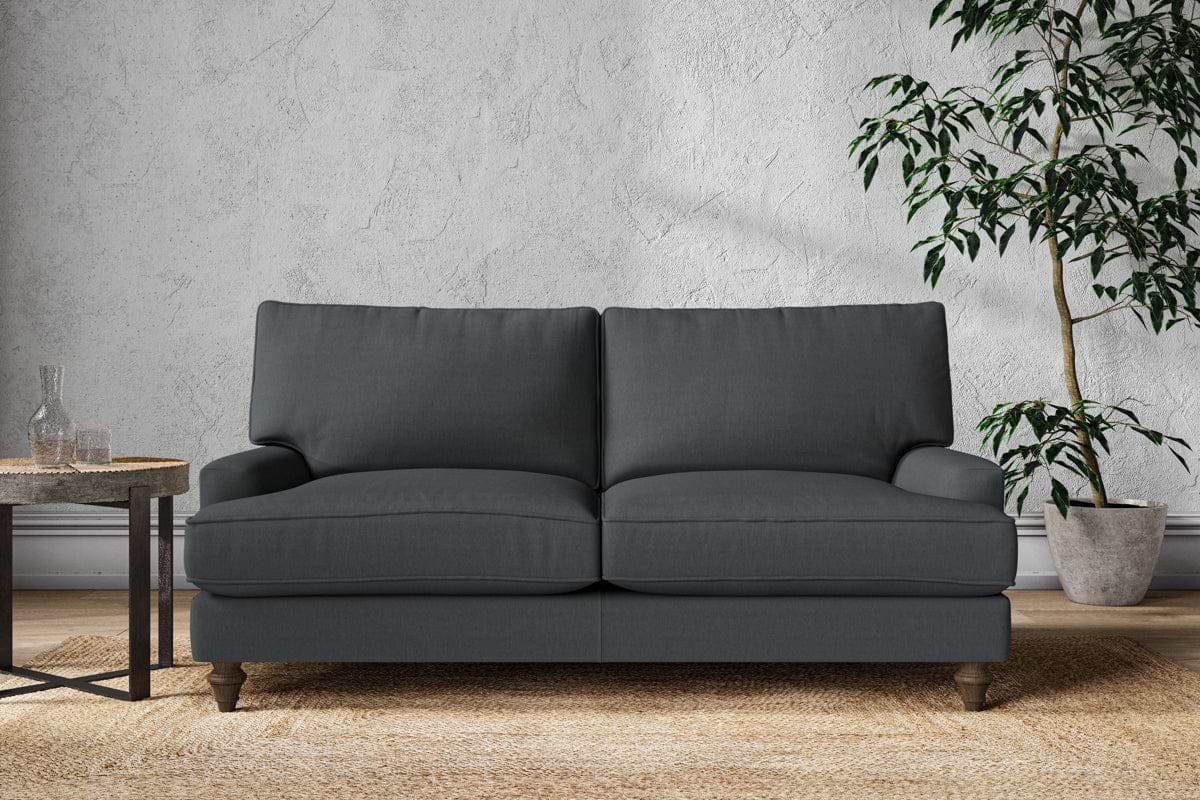 Marri Medium Sofa - Recycled Cotton Thunder-MAKE TO ORDER-Nkuku
