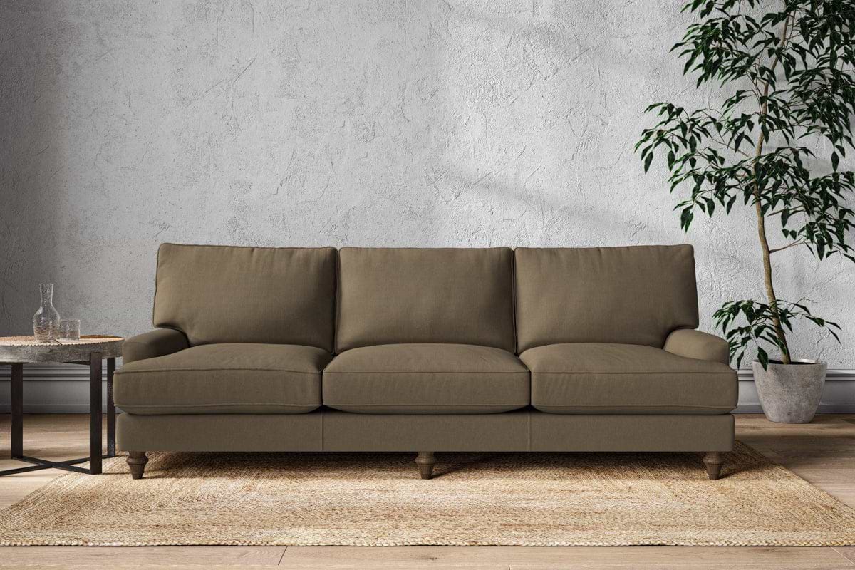 Marri Super Grand Sofa - Brera Linen Chestnut-MAKE TO ORDER-Nkuku