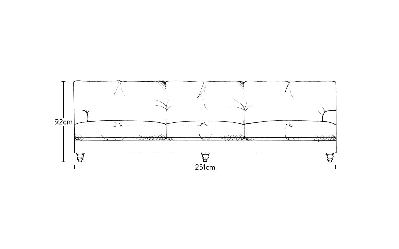 Marri Super Grand Sofa - Brera Linen Dusk