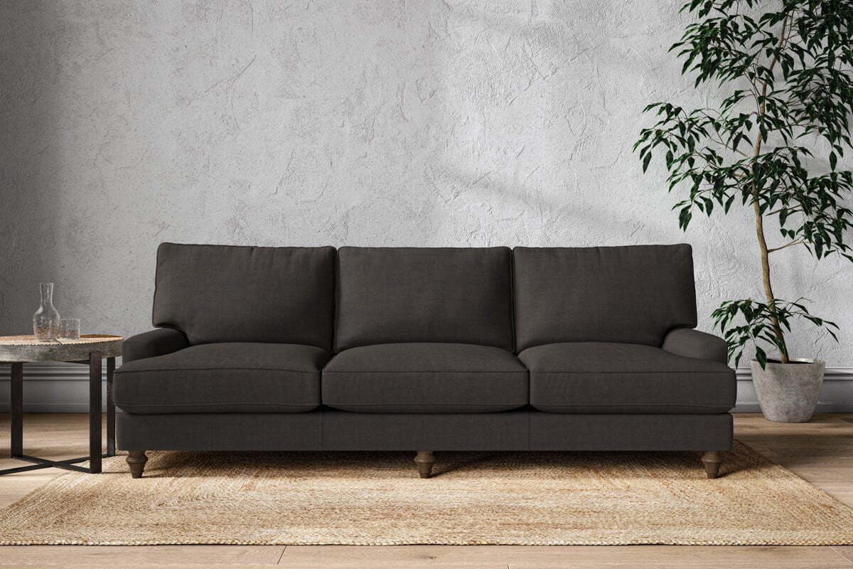 Marri Super Grand Sofa - Brera Linen Espresso-MAKE TO ORDER-Nkuku