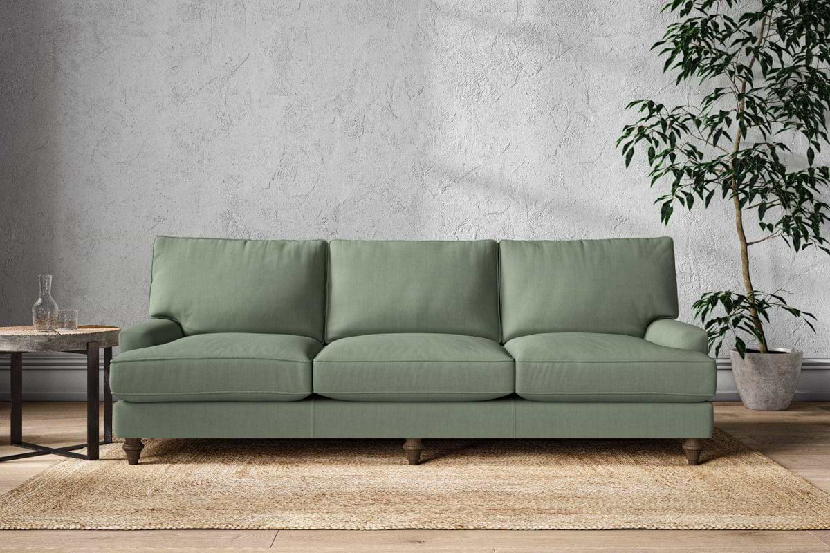 Marri Super Grand Sofa - Brera Linen Jade-MAKE TO ORDER-Nkuku