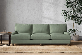 Marri Super Grand Sofa - Brera Linen Jade-MAKE TO ORDER-Nkuku