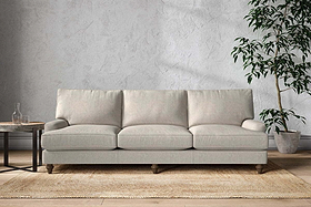 Marri Super Grand Sofa - Brera Linen Natural-MAKE TO ORDER-Nkuku