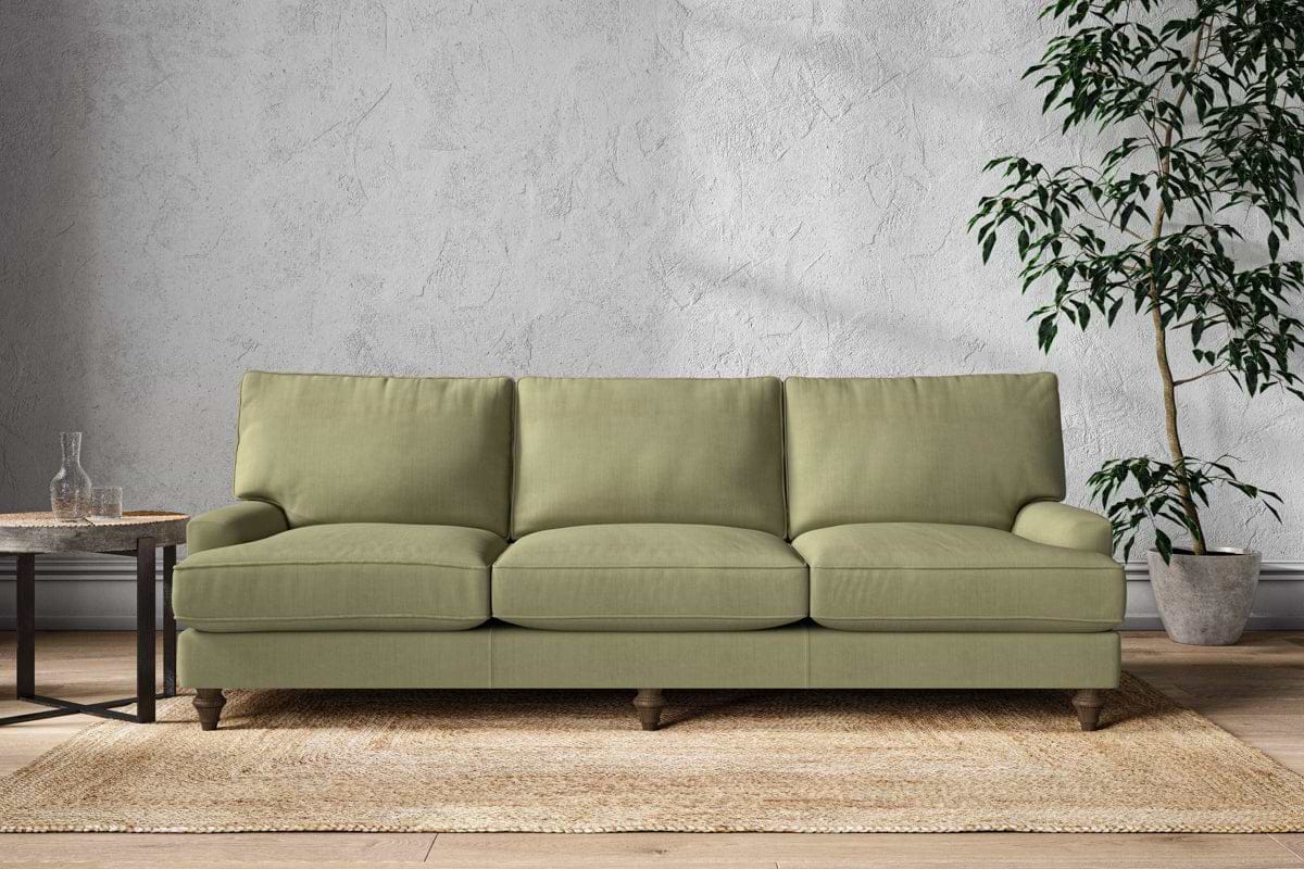 Marri Super Grand Sofa - Brera Linen Sage-MAKE TO ORDER-Nkuku