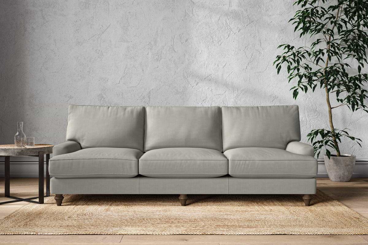 Marri Super Grand Sofa - Brera Linen Smoke-MAKE TO ORDER-Nkuku