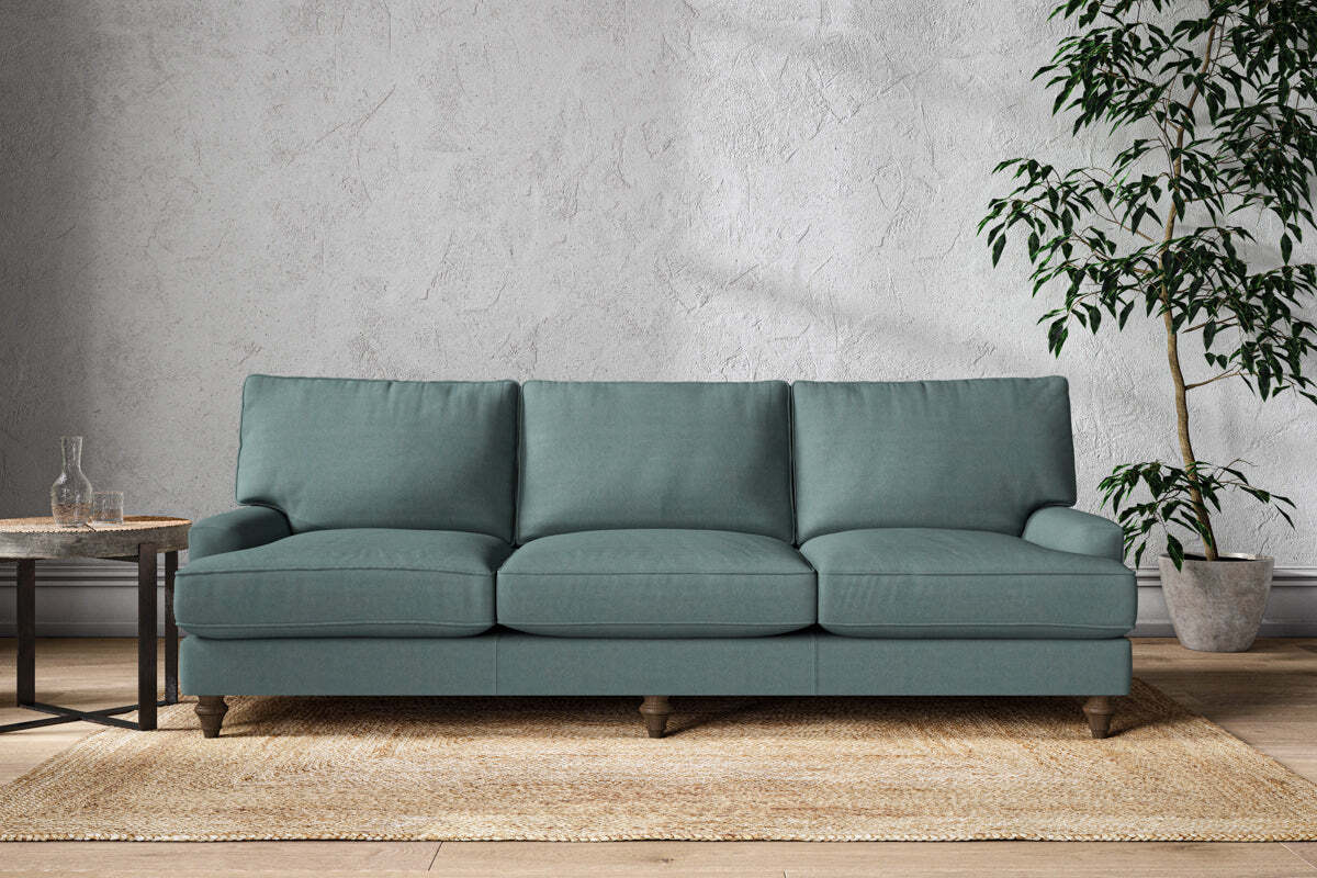 Marri Super Grand Sofa - Recycled Cotton Airforce-MAKE TO ORDER-Nkuku
