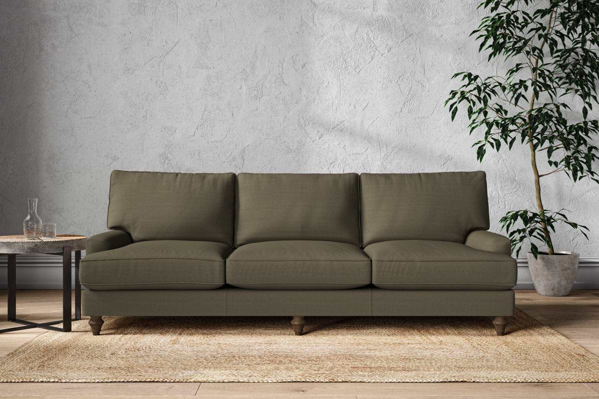 Marri Super Grand Sofa - Recycled Cotton Fatigue-MAKE TO ORDER-Nkuku