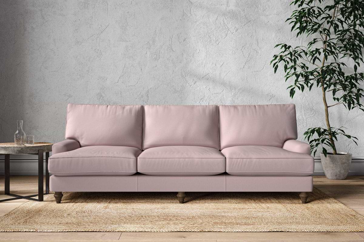 Marri Super Grand Sofa - Recycled Cotton Lavender-MAKE TO ORDER-Nkuku