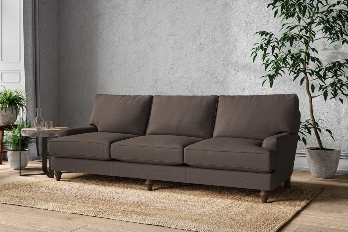 Marri Super Grand Sofa - Recycled Cotton Mocha-MAKE TO ORDER-Nkuku