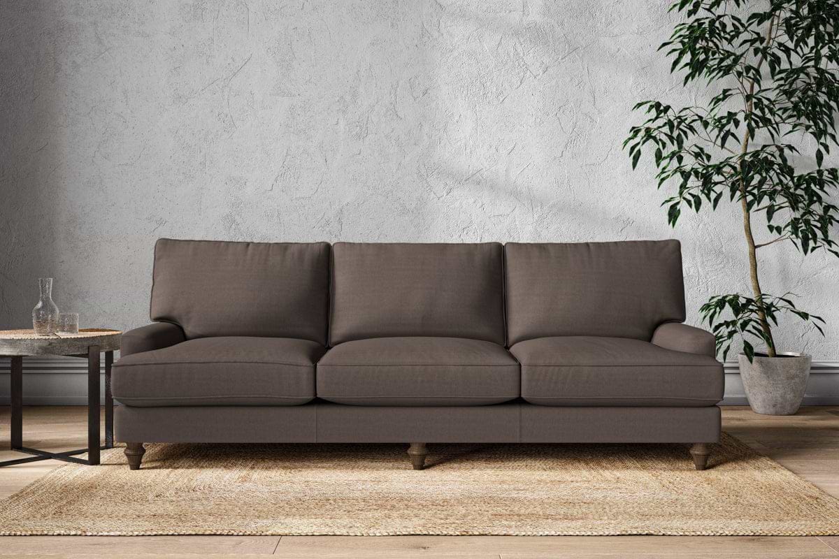 Marri Super Grand Sofa - Recycled Cotton Mocha-MAKE TO ORDER-Nkuku
