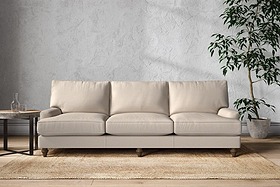Marri Super Grand Sofa - Recycled Cotton Natural-MAKE TO ORDER-Nkuku