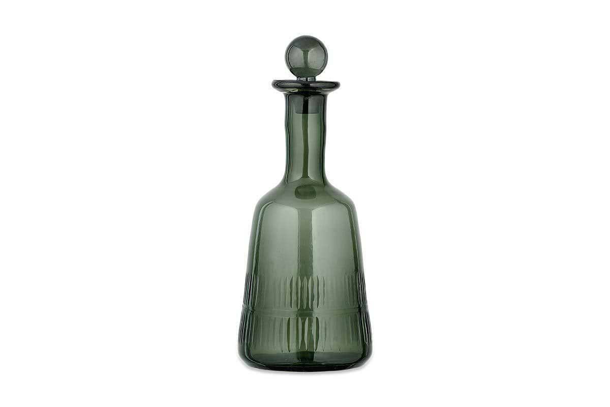 Mila Decanter - Dark Emerald-GLASSWARE-Nkuku