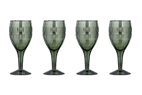 Mila Wine Glass - Dark Emerald (Set of 4)