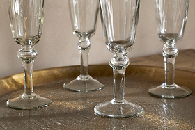Minati Champagne Flute - Clear (Set of 4)