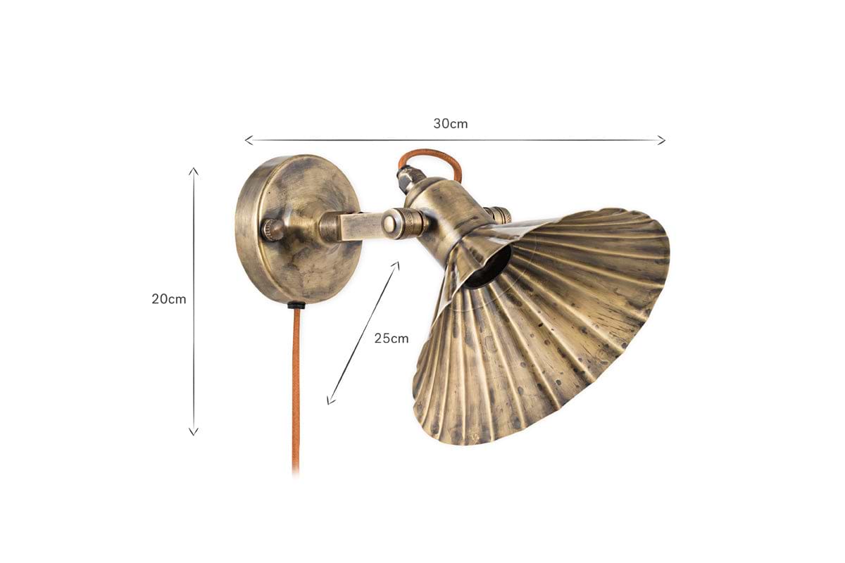 Moti Wall Lamp - Antique Brass