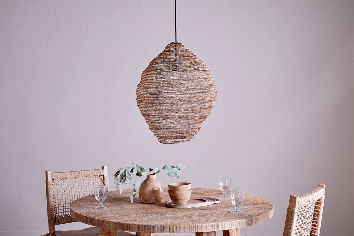 Mukuni Wire Lampshade - Brass - Large
